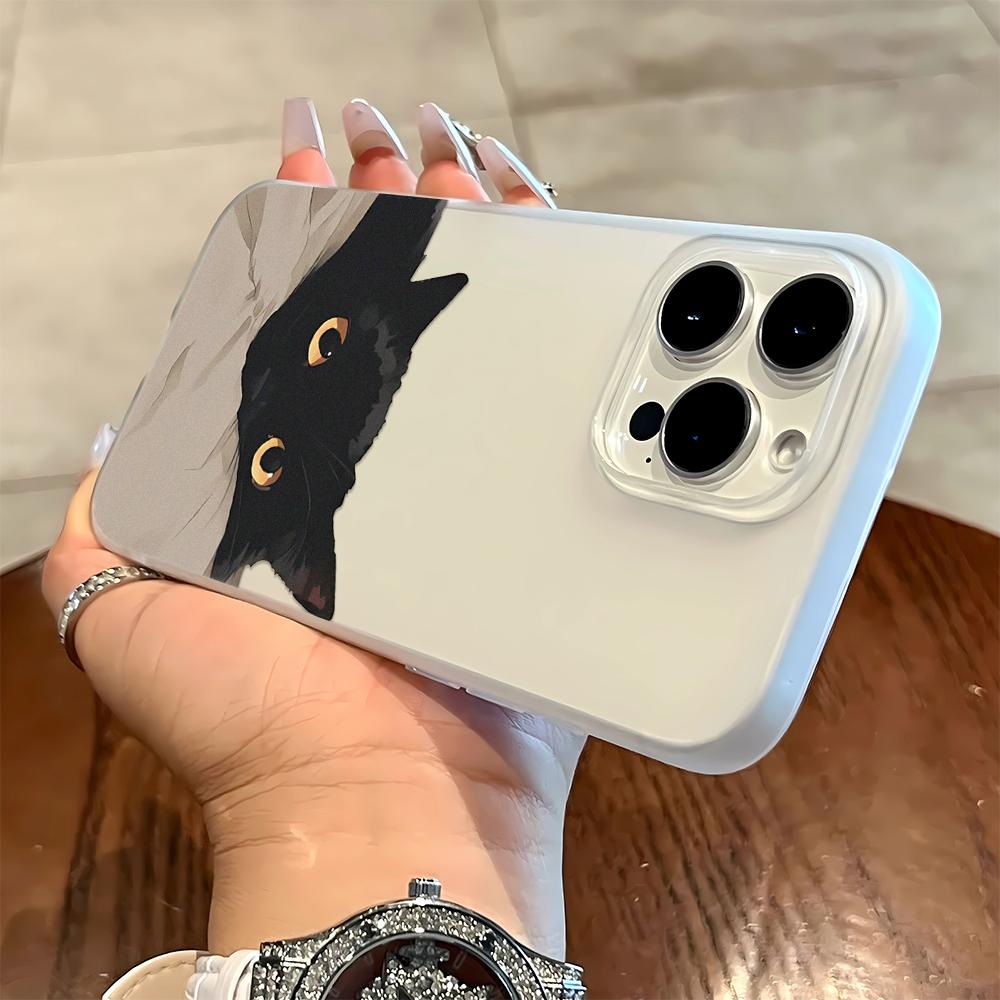 

Little Black Cat On The Bed Phone Case For IPhone 17Air 16 15 Plus 15 14 13 12 11 Pro Max Anti-Drop Cover Fundas iphone 11 Pro