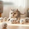 Kitten Toy Solid Wool Ball 5cm Cat Durable Chew-Resistant Plush Ball Kitten Self-Entertainment Toy Teasing Cat Ball