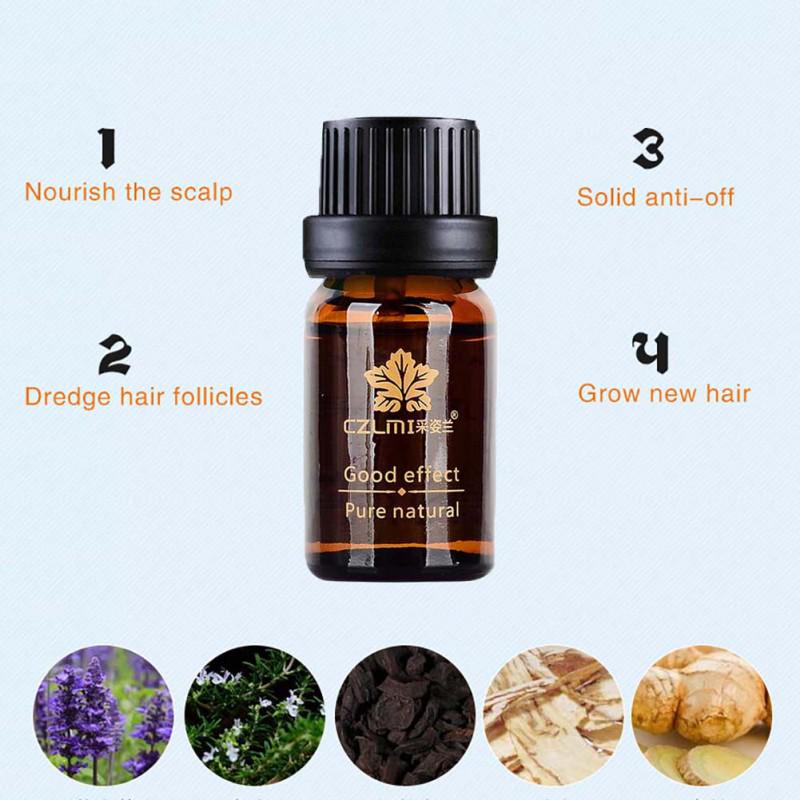 Essence de croissance des cheveux, guérison naturelle de la perte de cheveux, croissance plus rapide, huile essentielle