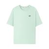 Solid Color Breathable Round Neck Short Sleeve T-Shirt Unisex Tops Lily-Green L225U086-0215