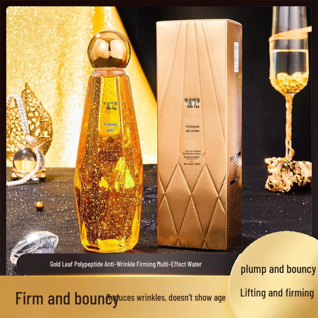 Han Tao Gold Foil Peptide Firming & Moisturizing Essence Toner for Soft, Silky Skin