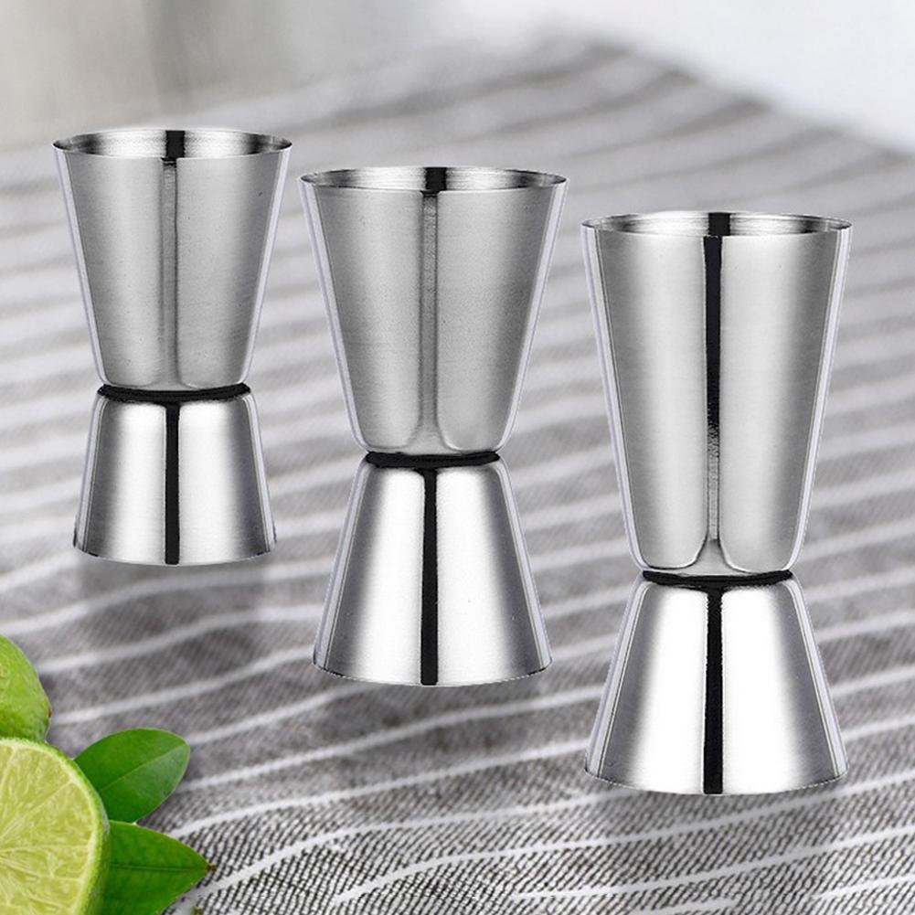 Shaker per cocktail Misurino in acciaio inossidabile argentato