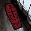 Dark Coffin Crown Halloween Carpet: European & American Style Home Décor Rug for Sofa, Bedroom, or Bedside.