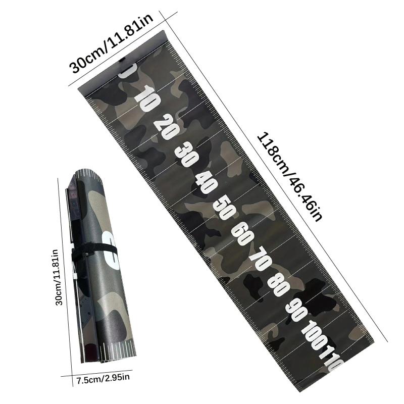 Fish Measuring Ruler Waterproof And Adhesive Fishing Ruler Fishing Soft Ruler Measuring Fishing Equipment