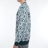 New Balance Crew Neck Sweater Logo Golf 3 Men's (Stretch, Jacquard) / / 012-4270004 112_Blue [S]