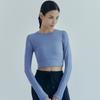 Huit Background Crop Long Sleeve Tee Htwtl3i01t