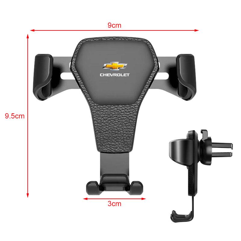 Gravity Car Badge Phone Holder Bracket Air Clip Mount Stand Accessories For Chevrolet Cruze Malibu Sail Spark Captiva Equinox Trax Tracker AVEO Lova