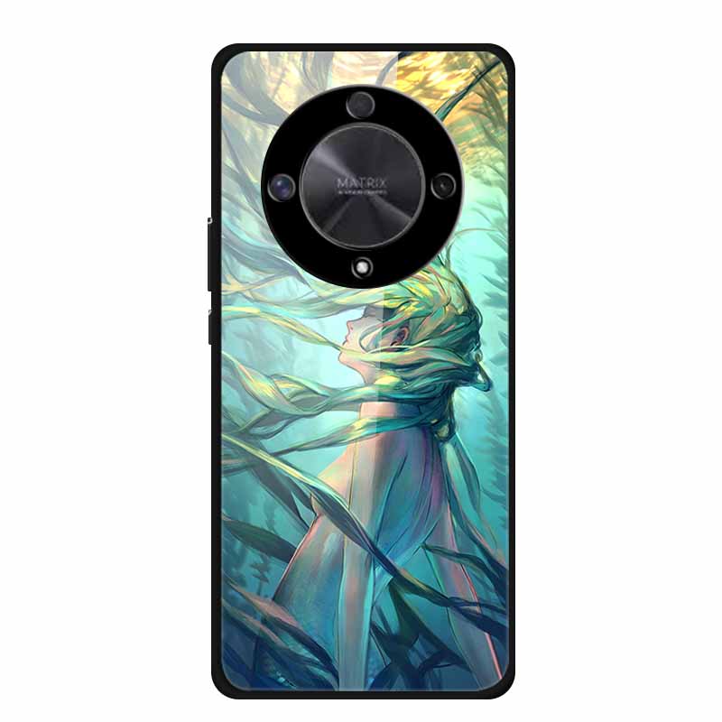 For Honor X9B Case X9A 5G Luxury Tempered Glass Hard Back Cover for Honor X9A 5G Phone Cases Fundas Honor x 9B X9 B 5G X 9A X9 A