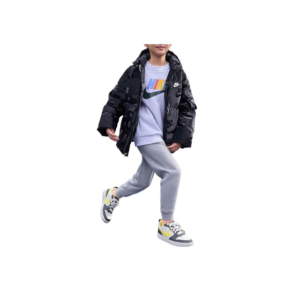 Nike Piumino DNA Comodo con Cappuccio Moda Giubbotti Bambino Nero HQ7176-010