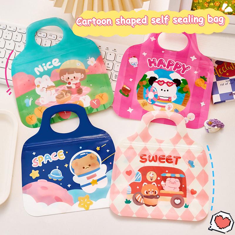 20 Pezzi Sacchetto Sigillato Alieno Sacchetto Sigillato Cartone Animato Carino Mini Sacchetto Portaoggetti Sacchetto Imballaggio Cartone Animato Regalo per Festival