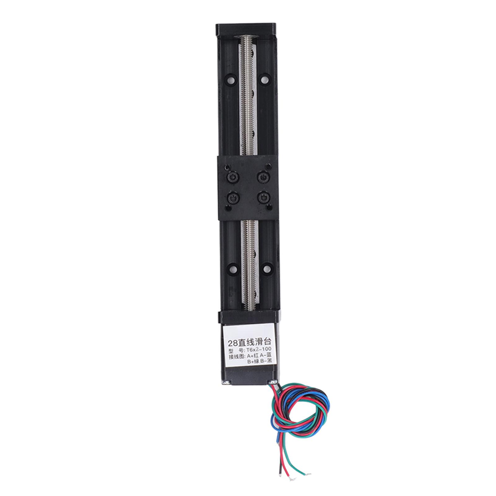 Sonoff 2 Unisex Linear Slide Table High Accuracy Ballscrew Sliding Motion Stage Linear Guide Rail 100Mm Stroke T6x2