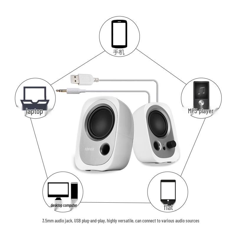 Edifier R12U USB Powered 2.0 Desktop Speakers