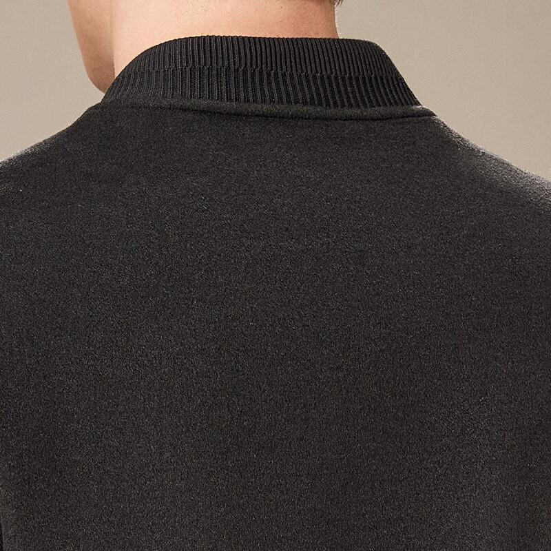 Antonio Men's Cashmere Blend Baseball Collar Jacket