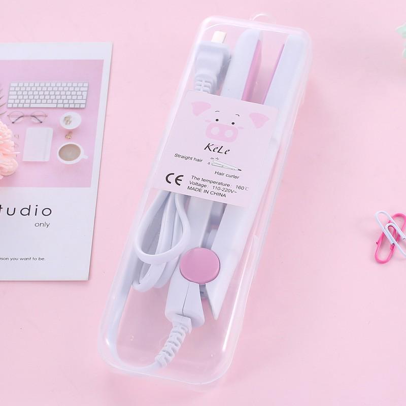 Dual-Use Mini Hair Straightener & Curler for Bangs