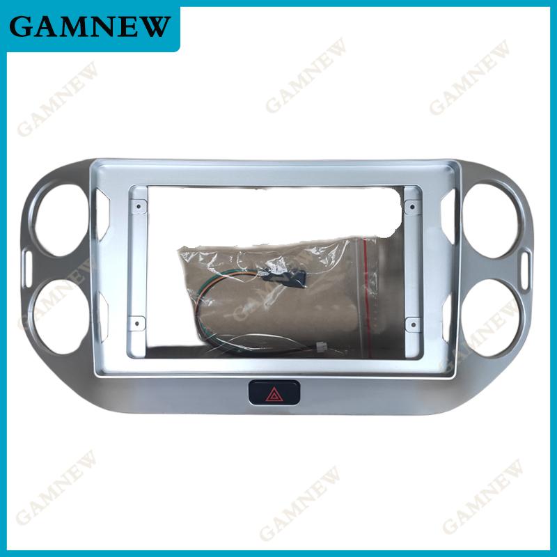 10 Inch Car Frame Fascia Adapter Canbus Box Decoder For Volkswagen Tiguan 2010-2017 Android Radio Dash Fitting Panel Kit