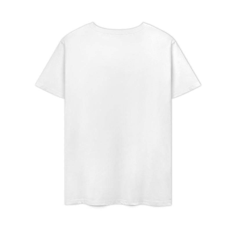 Women's White Monstera Leaf Print T-Shirt Crew Neck Short Sleeve Soft Lightweight Breathable Relaxed Fit Casual Top