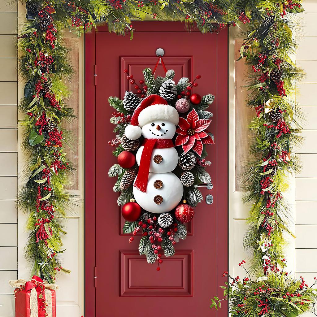 Weihnachten Tür Schneemann Party Feier Hängebanner Türhänger