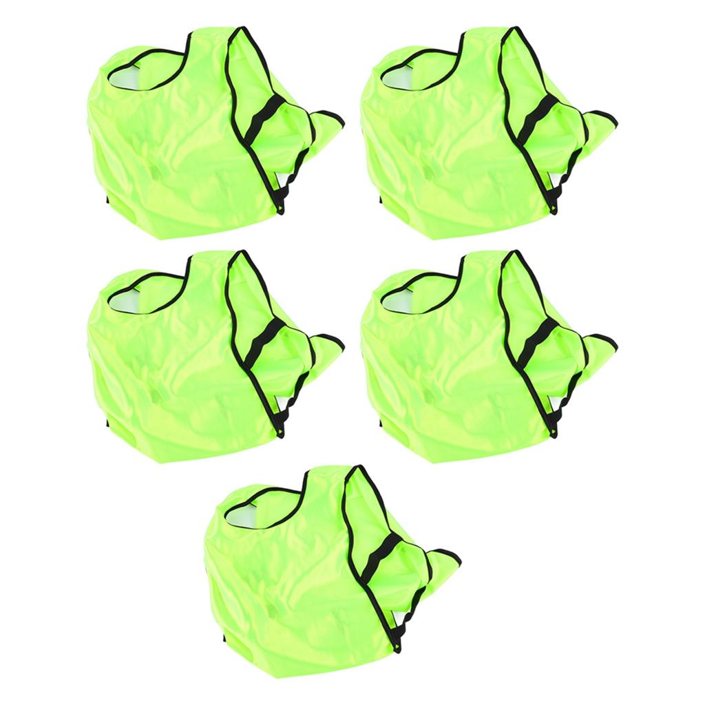 5 SZT Kamizelki Treningowe dla Dzieci Bez Rękawów Kamizelki do Ćwiczeń Okrągły Dekolt Team Tank do Sportów Piłkarskich