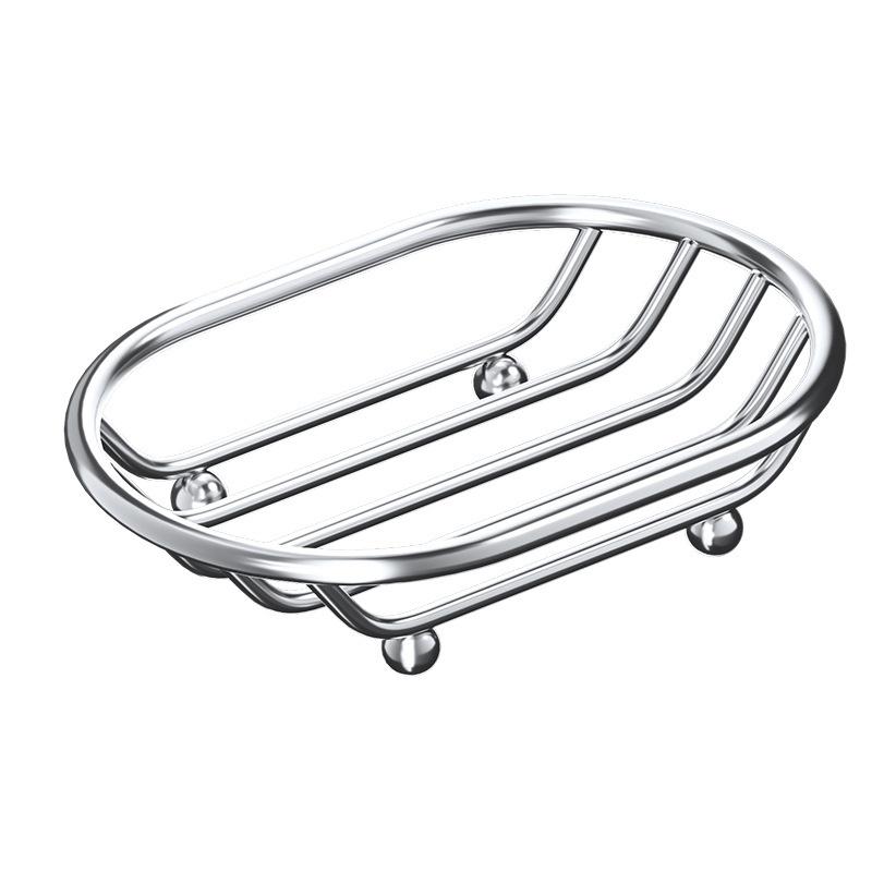 Stainless Steel Soap Dish Holder Non Slip Rustproof Drainage Soap Rack For Bathroom Kitchen Sink Soap Filter Rack Accessories