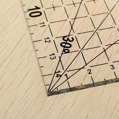 30 * 15 cm Patchwork-Lineal, Quilt-Werkzeuge, hochwertiges transparentes Acryl-Lineal