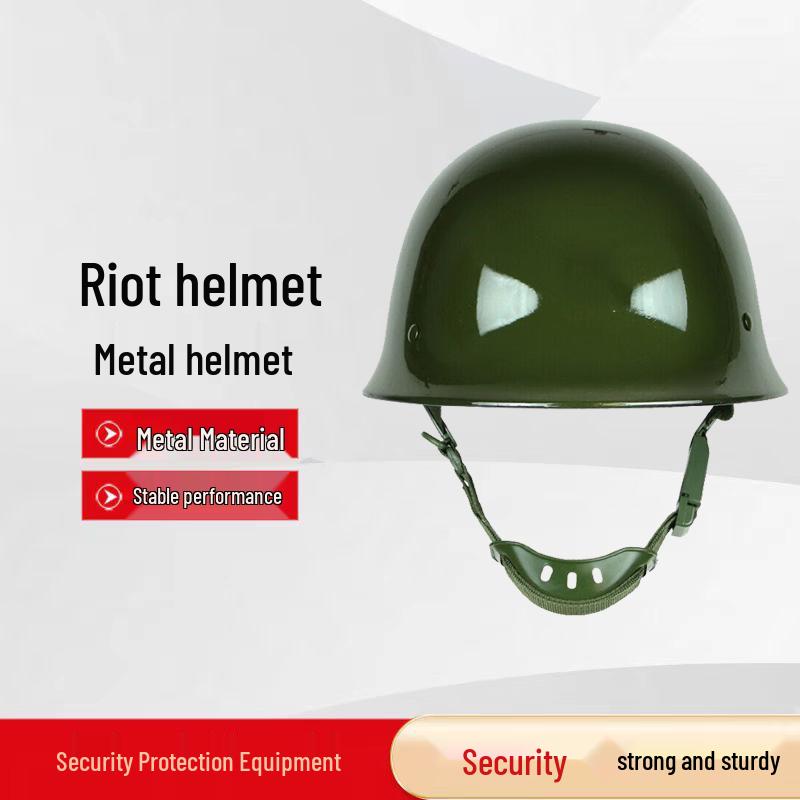 Pioneer Series Military Green Metal Security Helmet
