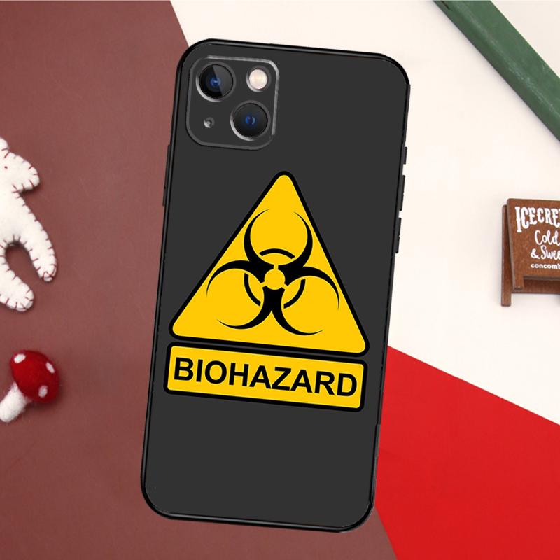 Biohazard Symbol Logo Case For iPhone 14 Pro Max 16 15 11 12 13 17 Pro Max mini 15 16 Plus 16e 17 Air Back Cover
