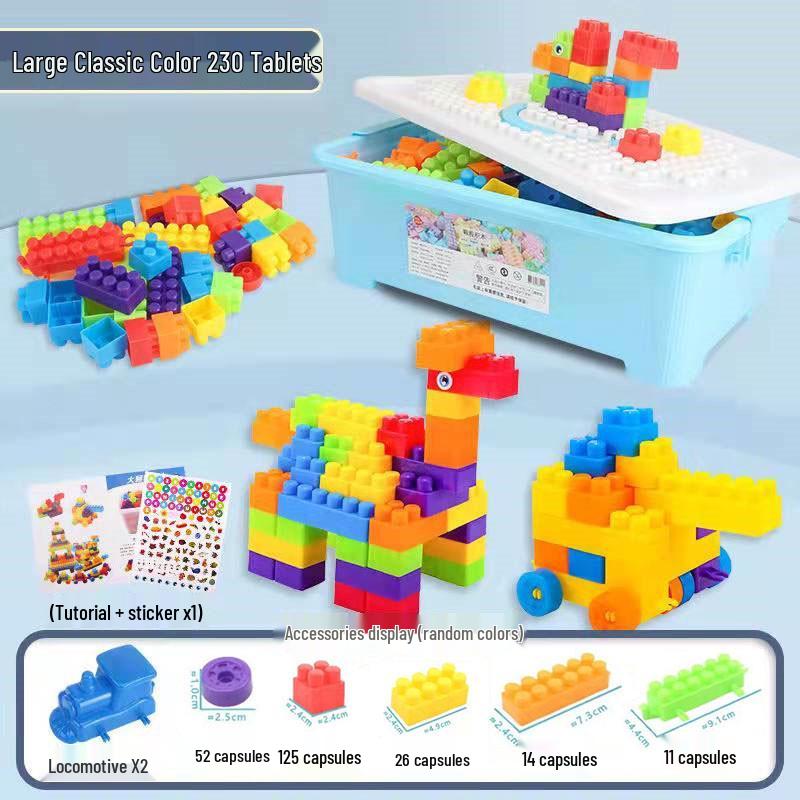 June 1st Children's Day Large Plastic Building Blocks – Engaging Toys for Kindergarten and Brain Development