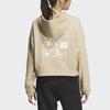 Adidas Originals Trefoil X Changchangxiong X Suyiming Co-Branded Series Character Print Drawstring Hoodie Women Hoodie Khaki IK4311