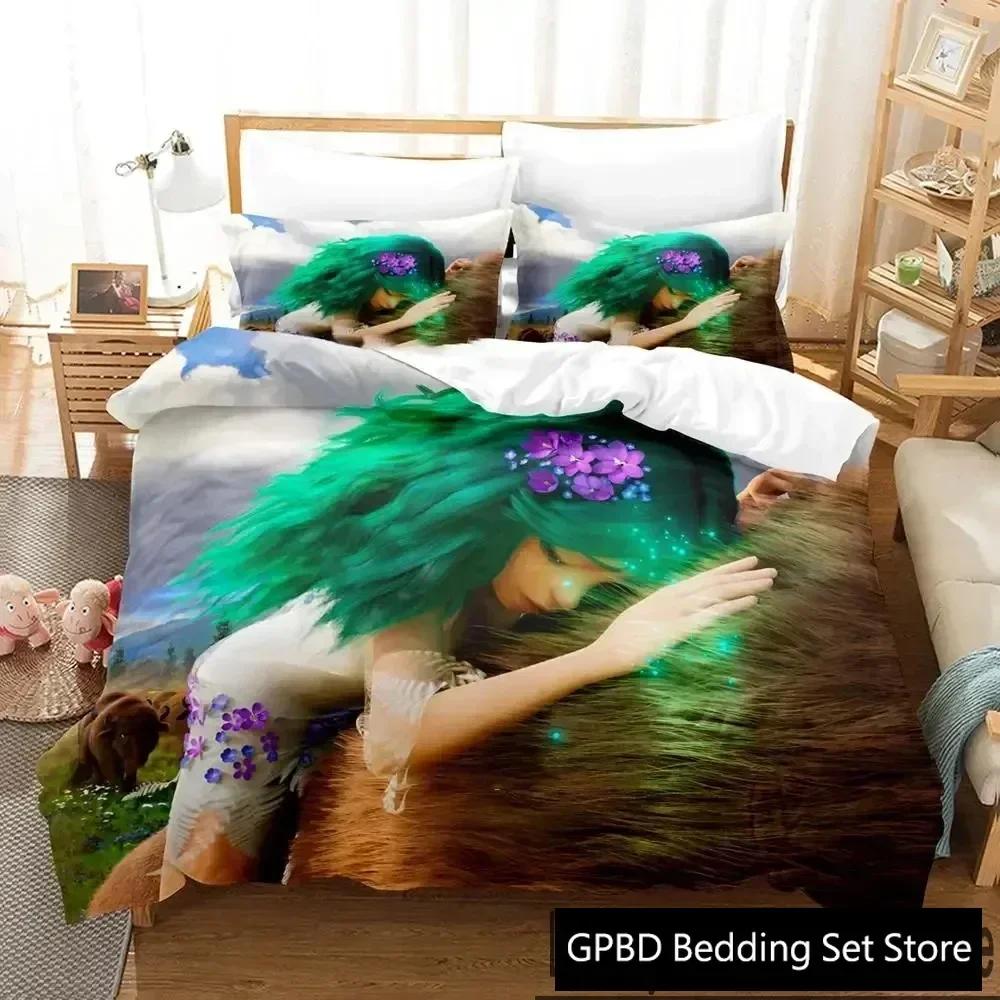 Neuer 3D-Druck Mavka Das Lied des Waldes Bequemer Bettbezug Steppdecke Kissenbezug Bettwäscheset Kinder Schlafzimmer Dekoration Heimtextil