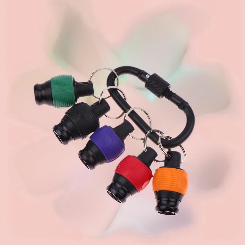 Handy Ball Grip Screwdriver Bit Holder; Portable Drill Screw Adapter; Keychain & Fast Change Feature; 1/4 Inch Bar.