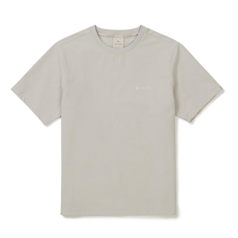 [Snowpeak] Classic Woven Women's Short Sleeve T-shirt Sand Beige (S26MWTTS17)