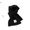 Korean Style Faux Cashmere Snood: Unisex Versatile Solid Color Scarf Shawl for Autumn and Winter