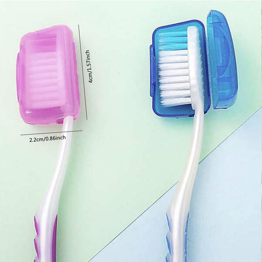 5/10pcs-Portable Toothbrush Set with Brush Head Protector Bathroom Supplies Travel Supplies Camping and Hiking - Random