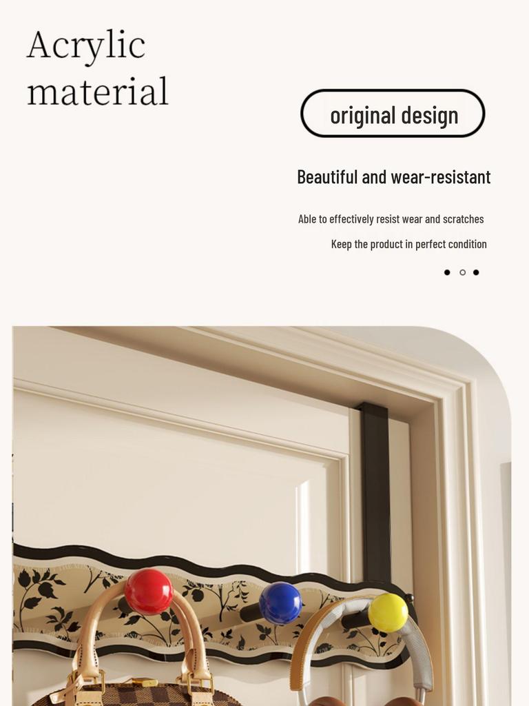 American-Style Over-the-Door Hook: Punch-Free Coat, Hat, and Bag Hanging Storage Rack