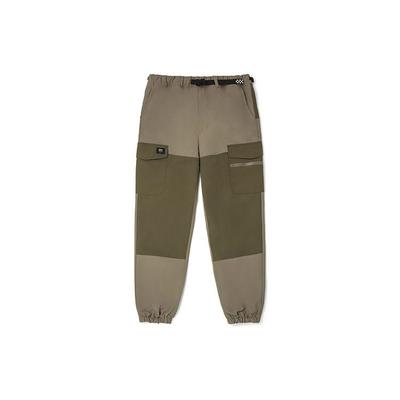 Color Block Cargo Tapered Woven Pants Men Bottoms Brown VN0A5EAZH3G