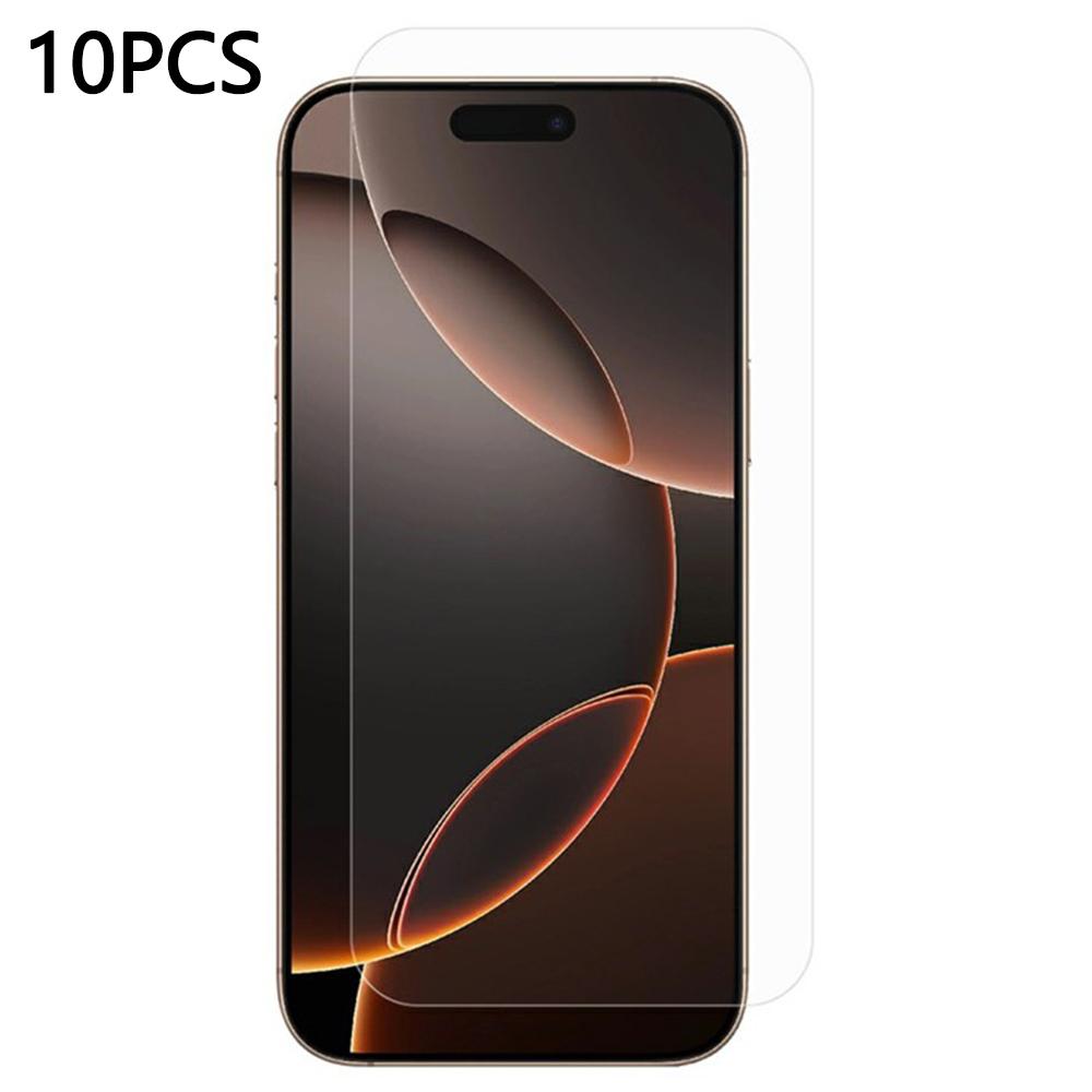 10Pcs/Pack For iPhone 16 Plus/15 Plus Screen Protector 2.5D High Aluminium-Silicon Glass Screen Film