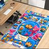 Custom Name Pocoyo Printed Carpet Rug For Office Chair Living Room Bedroom Kitchen Room Decor Gifts