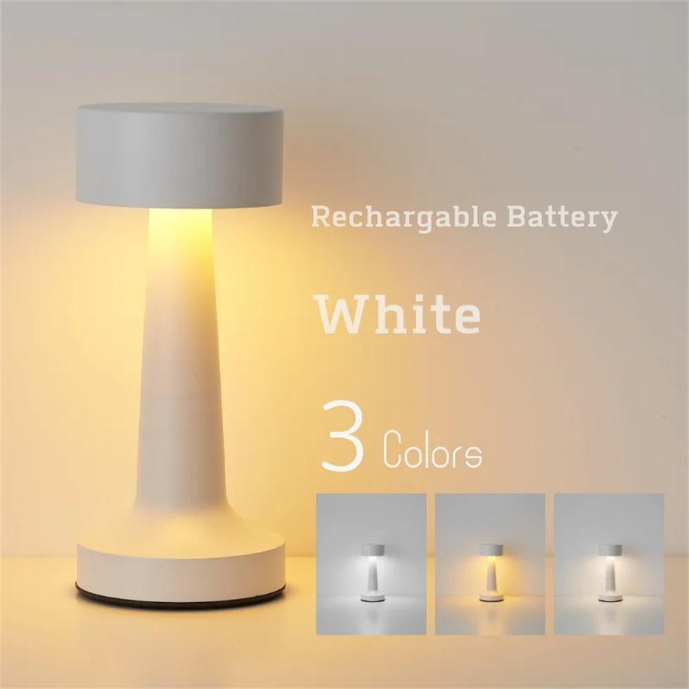 USB Rechargeable Touch Desk Lamp Wireless Bedside Decorative LED Table Lamp Restaurant Coffee Bar Home Mood Lighting Night Light