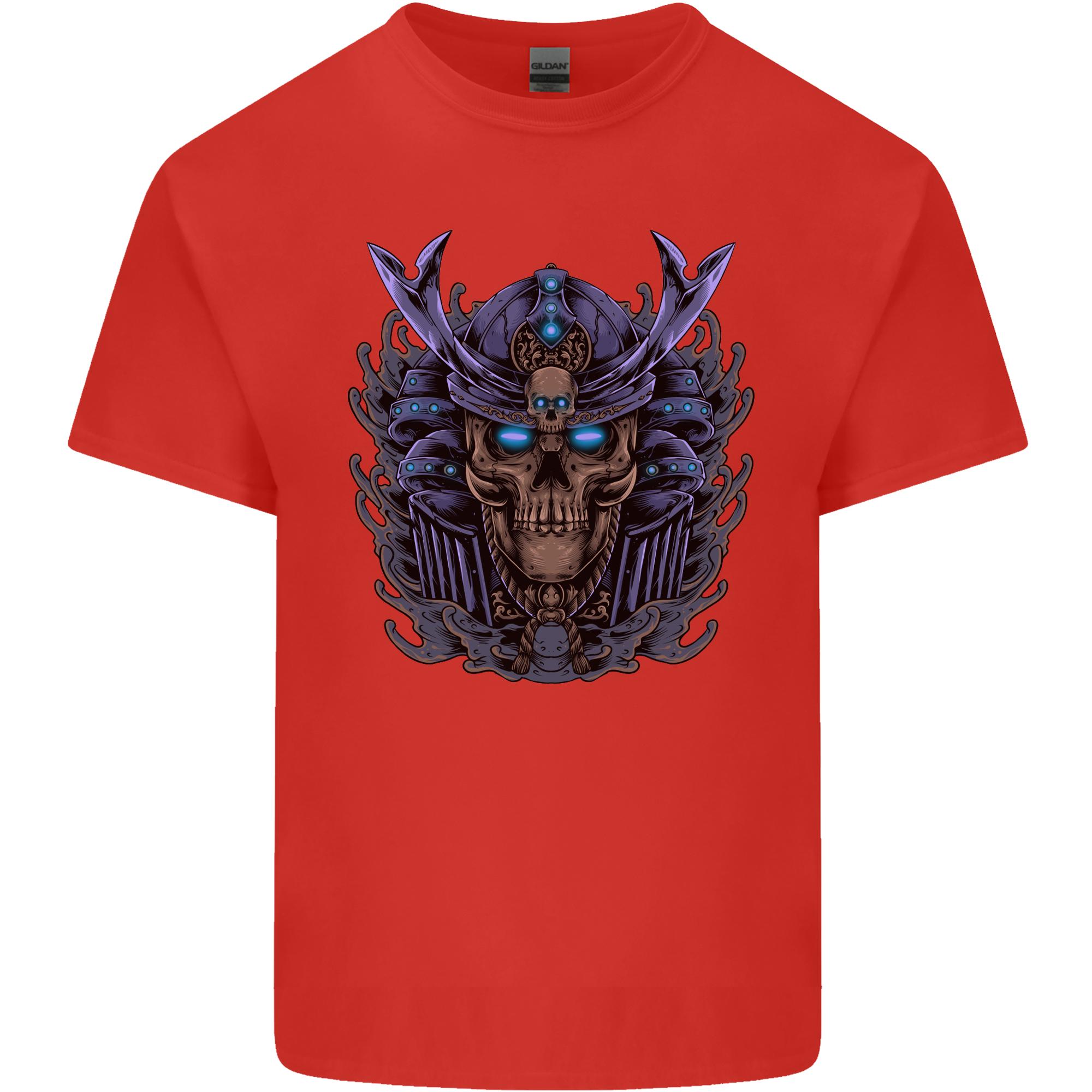 Samurai Skull MMA Martial Arts Gym Training Unisexs Light Cotton TShirt S