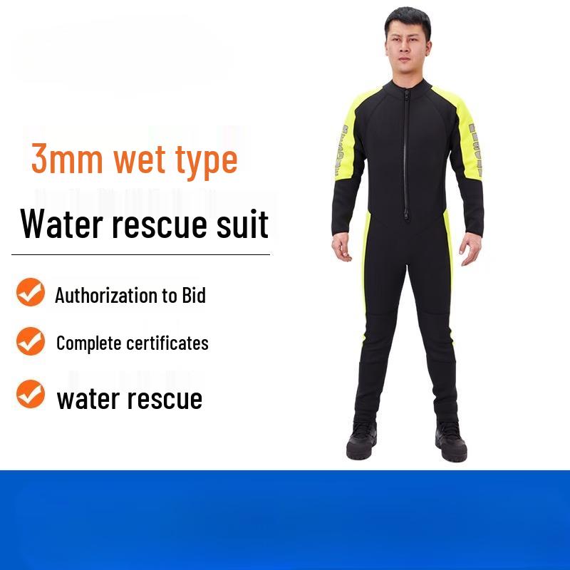 Bosente 3mm Reflective Water Rescue Wet Suit One Size