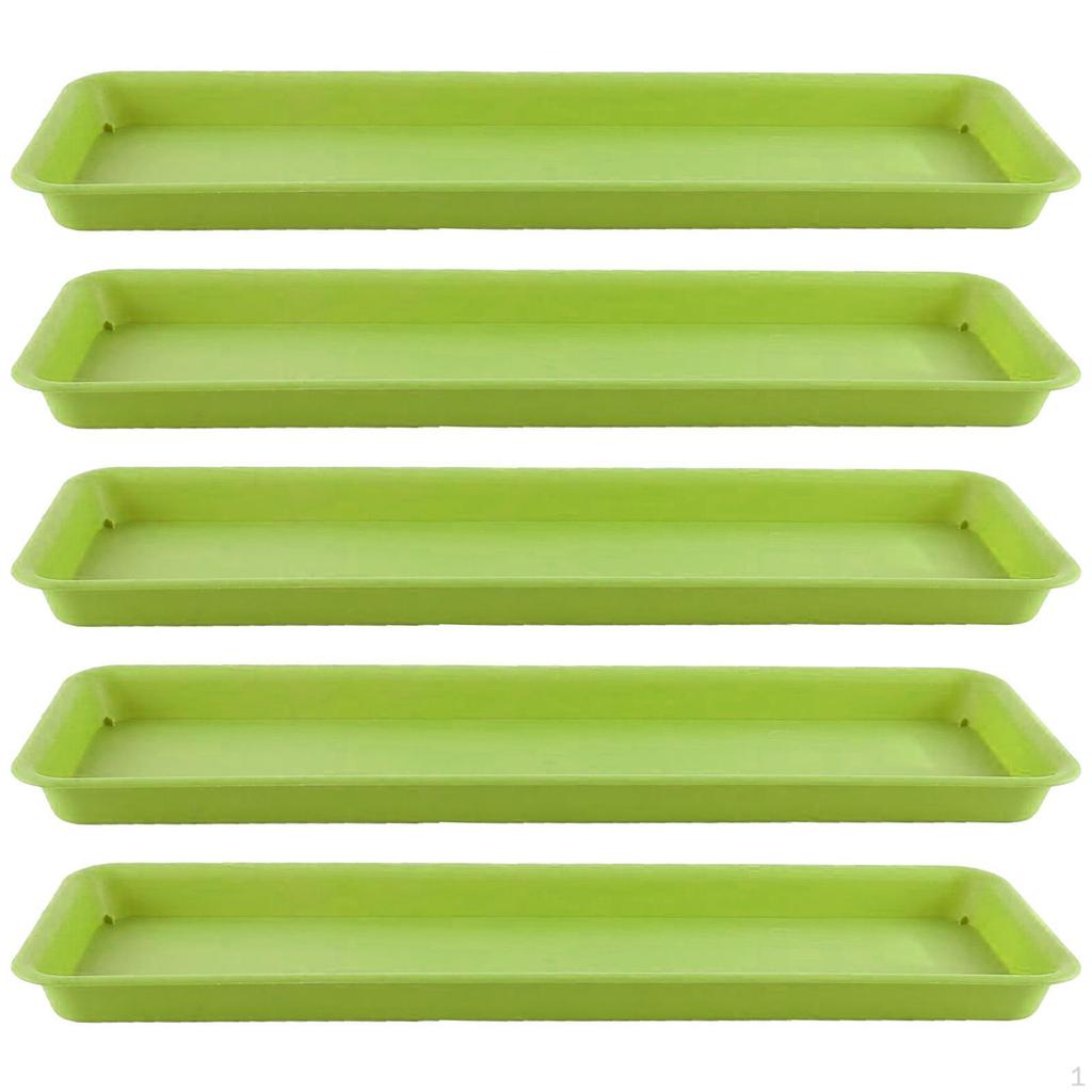 5-fache Pflanzenschalen Basisbecher Rechteckige Pflanzen Blumentopf -Nendasesen für Innenräume,