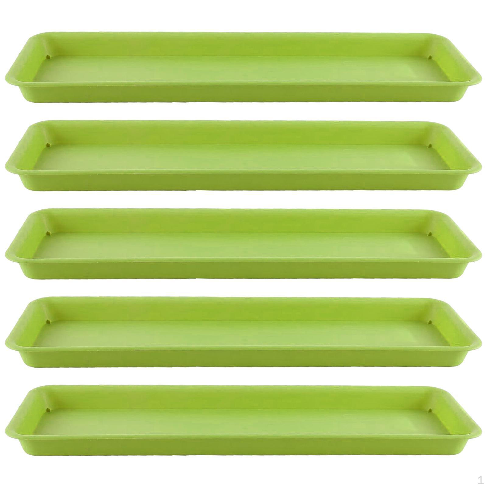 

5-створчатая основа для ракушек для растений, прямоугольный цветочный горшок для растений - Nendasesen для интерьеров, зелёный