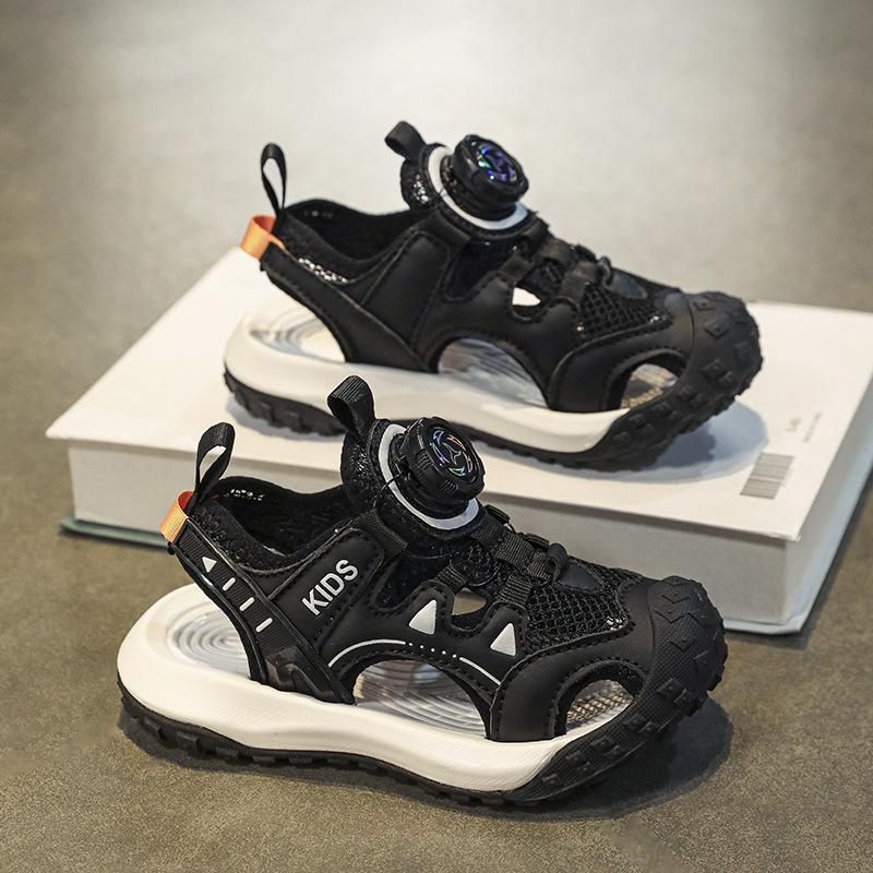 Sandals for boys, summer style, new soft-soled sports beach shoes, children's shoes, non-slip sandals for boys, middle and large sizes