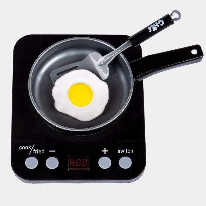 Set de cuisine pour enfants - KINDERPLAY - KP6811GRY - Plaque à induction - Autocuiseur - Accessoires inclus