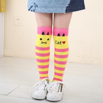 Girl Socks 3-12 Years Old Cotton Knee High Lovely Long Children's Legwarmers Kids Dance Stocking Cute Animal Carton