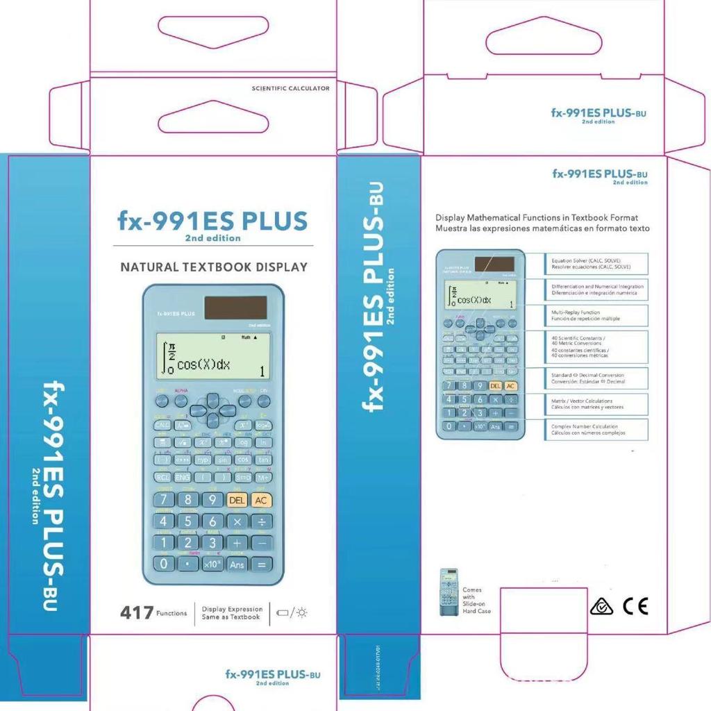 FX991ESPLUS 2. Generation Wissenschaftlicher Taschenrechner mit Farblogo für Studenten