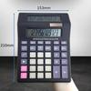 MIMIA Calculator Easy to Press and Read Solar Battery Hybrid Power Calculator Large Dual Screen Display Solar Powered Dual-Screen - - & - 12-Digit - -