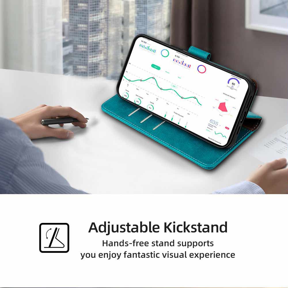 For Huawei P60 Pro P50 pro P50E P40 Pro Plus P40 Lite E Multi-color Magnetic Flip Card Slots RFID Blocking Leather Case Fundas