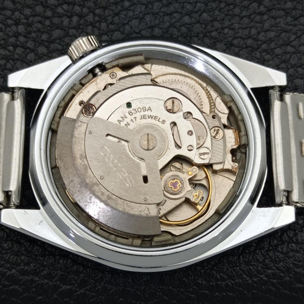 VINTAGE SEIKO 5 AUTOMATIC REFURBISHED JAPAN MENS GREY COLOR DIAL WATCH a440407-4 Sk-a440407