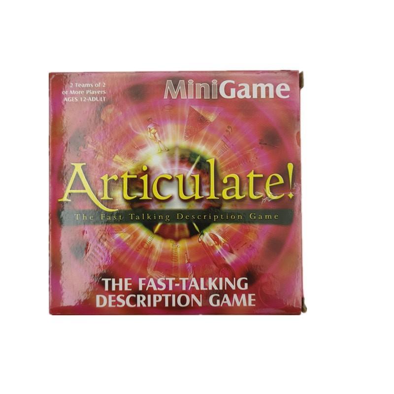 Articulate Phrases Board Game With Interactive Spinning Wheel For Family And Party Fun Style H